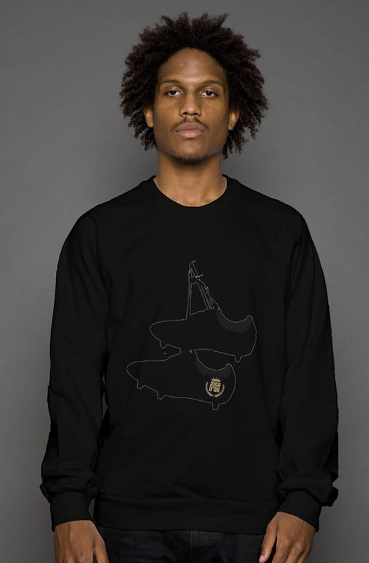 JOGA D’OR Outline Boots Crew Neck Sweatshirt